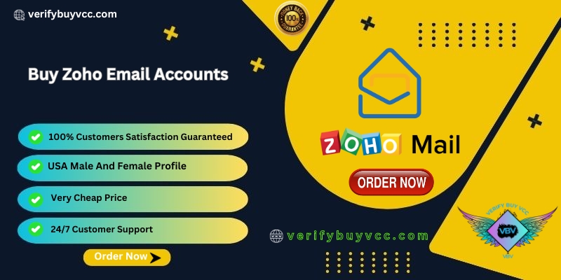 Buy Zoho Email Accounts - 100% | Bulk | Aged | PVA